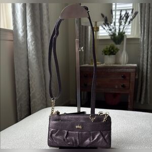 Elegant Metallic Purple Juicy Couture Clutch Crossbody